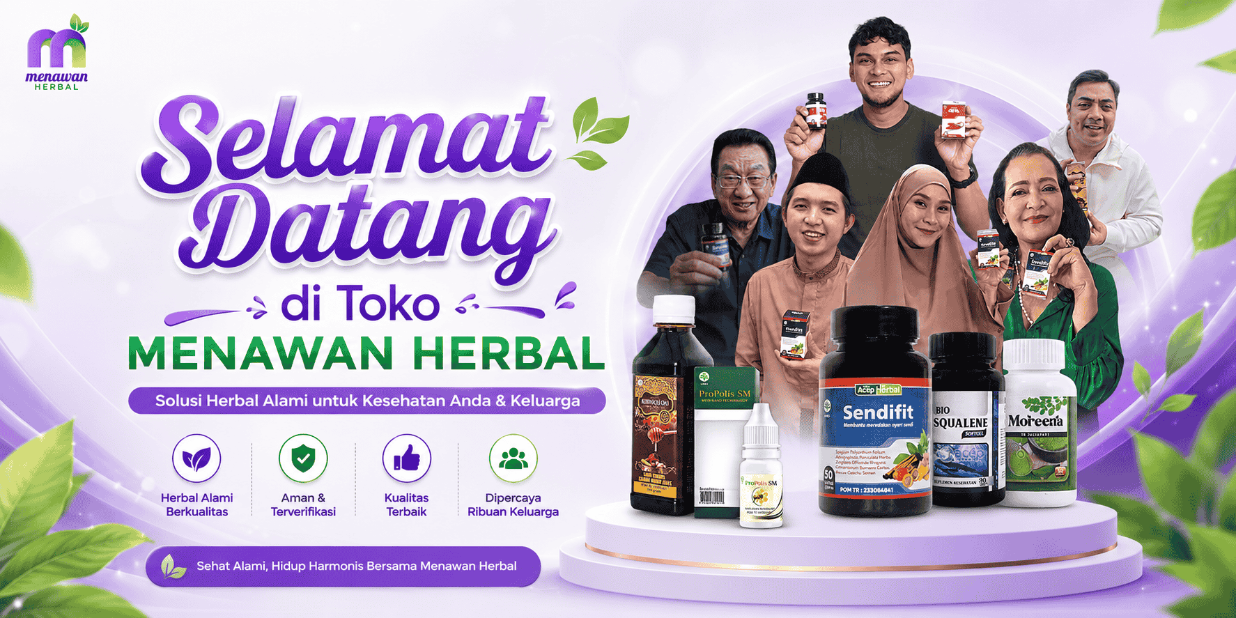 Banner Selamat Datang di Menawan Herbal